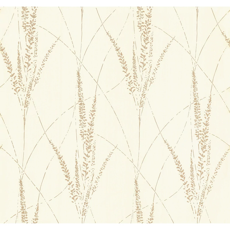 York Kalász mintás drapp vlies tapéta arany részletekkel Graceful Willow Cotton 68,58 cm X 8,22 m