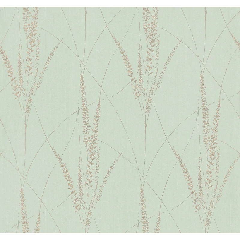 York Kalász mintás zöld vlies tapéta arany részletekkel Graceful Willow Lagoon 68,58 cm X 8,22 m