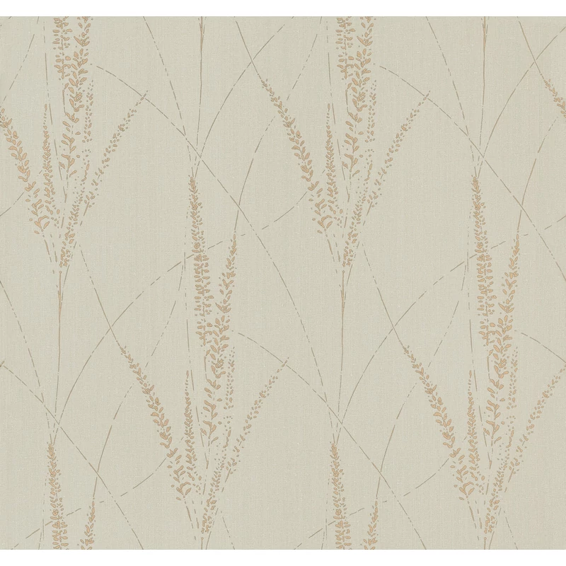 York Kalász mintás szürke vlies tapéta arany részletekkel Graceful Willow Stone 68,58 cm X 8,22 m