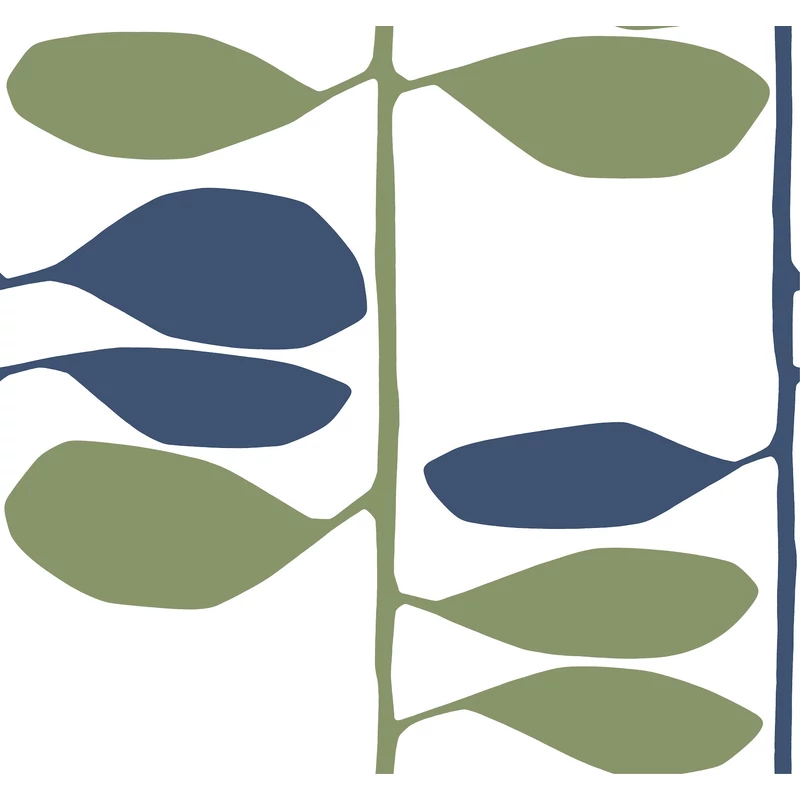 York Szőlőtőkét ábrázoló modern kék vlies tapéta Sculpted Vines Alpine Ultramarine 68,58 cm X 8,22 m