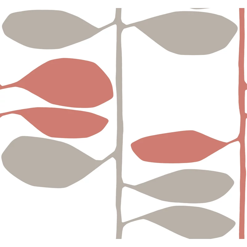 York Szőlőtőkét ábrázoló modern piros-szürke vlies tapéta Sculpted Vines Vermillion Graphite 68,58 cm X 8,22 m