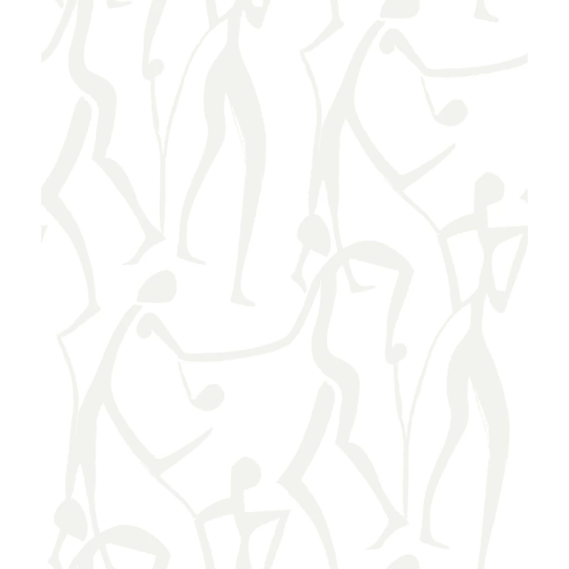 York Táncoló alakok gyöngyházas fehér vlies tapéta Joyful Dancers Pearl 52 cm X 10 m