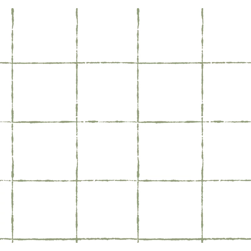 York Zöld kockás vlies tapéta La Vitre Plaid Leaf 68,58 cm X 8,22 m