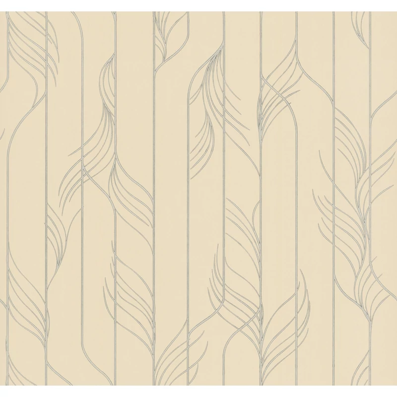 York Bézs-ezüst glamúr vlies tapéta Elemental Thread Neutral Pearl & Silver 68,58 cm X 8,22 m