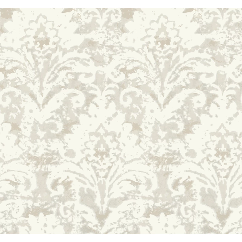York Barokk mintás bézs vlies tapéta Velvet Crush Damask Cream & Pearl 68,58 cm X 8,22 m