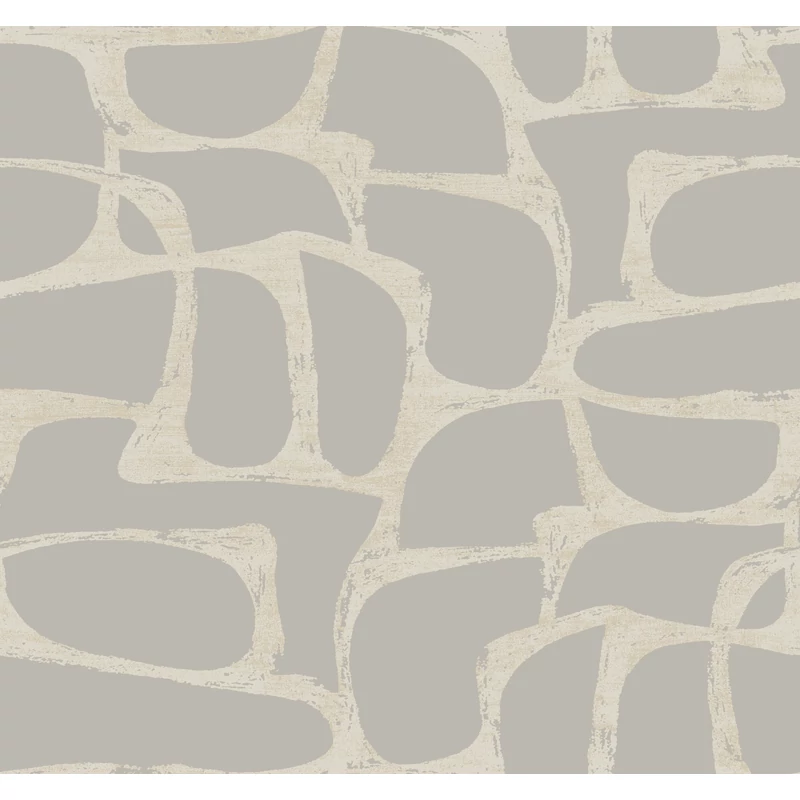 York Elegáns absztrakt szürkésbarna vlies tapéta Craftsman Geometric Taupe 68,58 cm X 8,22 m