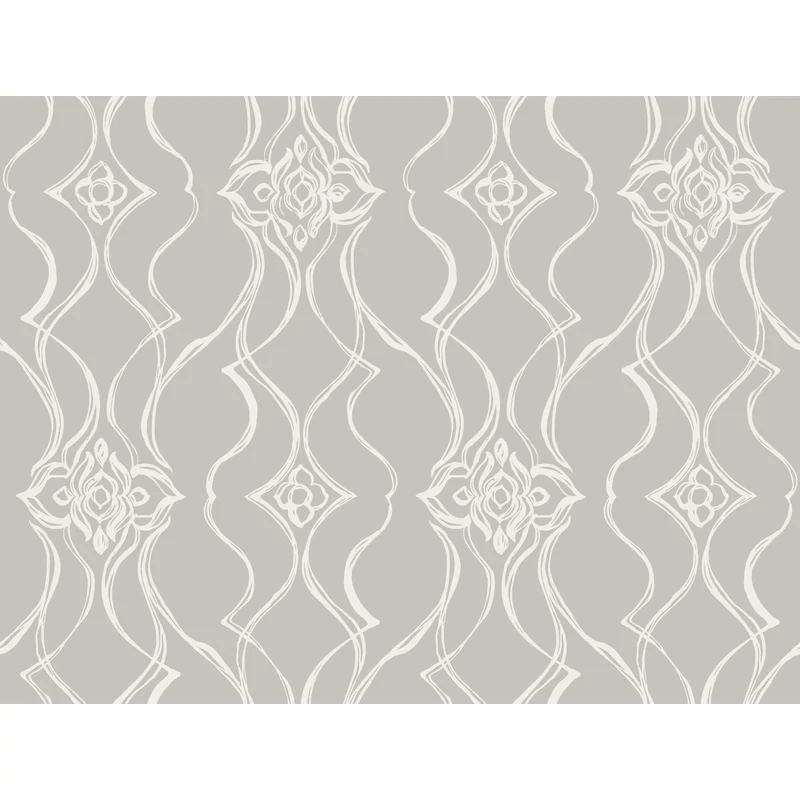 York Elegáns szürke vlies tapéta Pirouette Grey 68,58 cm X 8,22 m