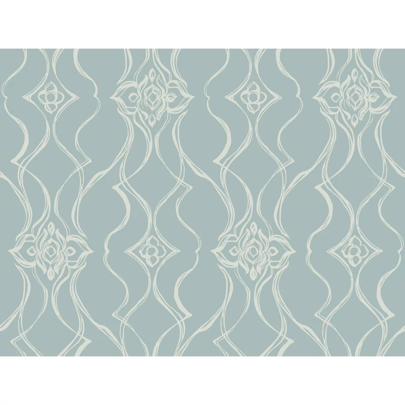 York Elegáns kék vlies tapéta Pirouette Spa 68,58 cm X 8,22 m